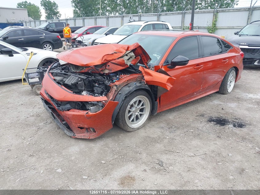 Vin: 2hgfe1e5xph080596, lot: 3053437, honda civic 20232