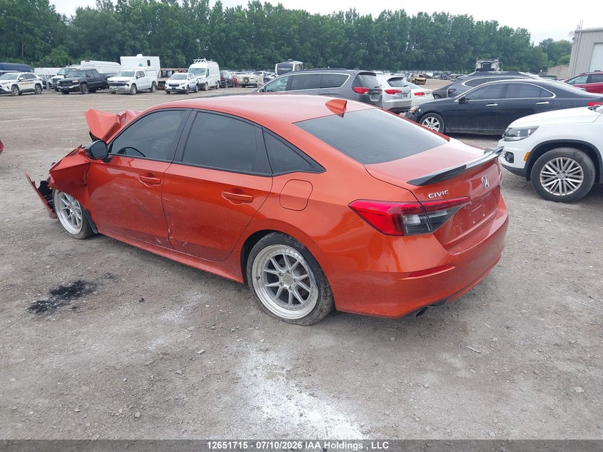 Vin: 2hgfe1e5xph080596, lot: 3053437, honda civic 20233