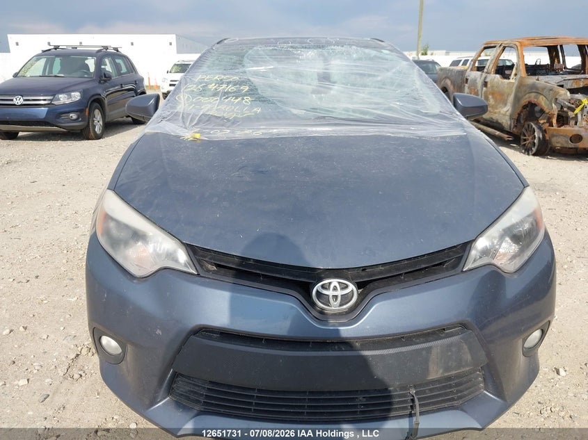 2014 TOYOTA COROLLA SEDAN 1.8L I-4 DOHC, VVT, 132HP