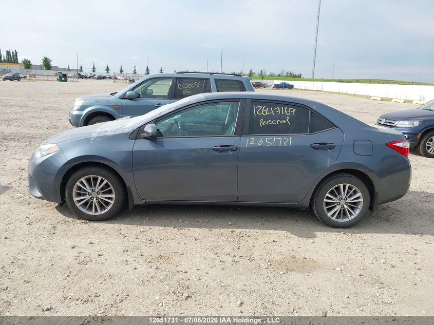 2014 TOYOTA COROLLA SEDAN 1.8L I-4 DOHC, VVT, 132HP
