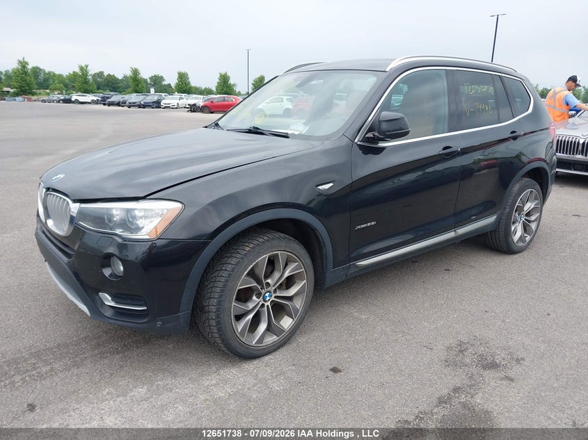 Vin: 5uxwx9c3xh0w74490, lot: 3053461, bmw x3 xdrive28i 20172
