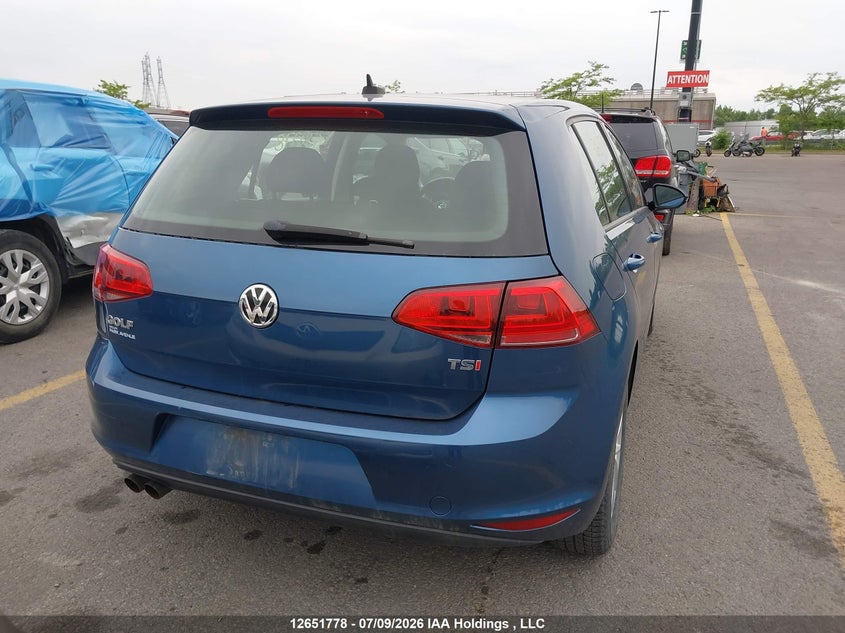 2016 Volkswagen Golf 1.8 Tsi Comfortline/1.8 Tsi Highline/1.8 Tsi Trendline VIN: 3VW217AU5GM069545 Lot: 12651778