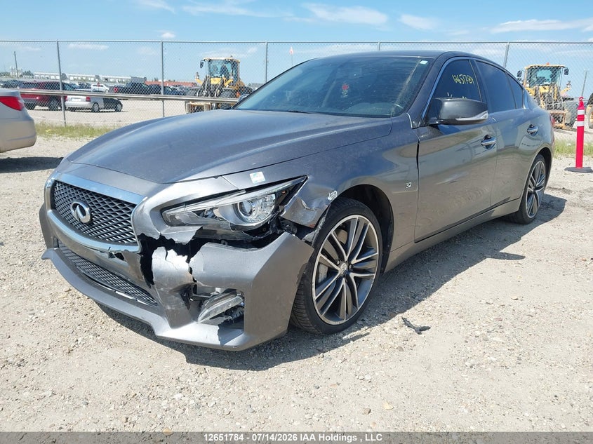 2014 Infiniti Q50, Удар спереди, IAAI, VIN JN1BV7AR4EM700686 — фото 2