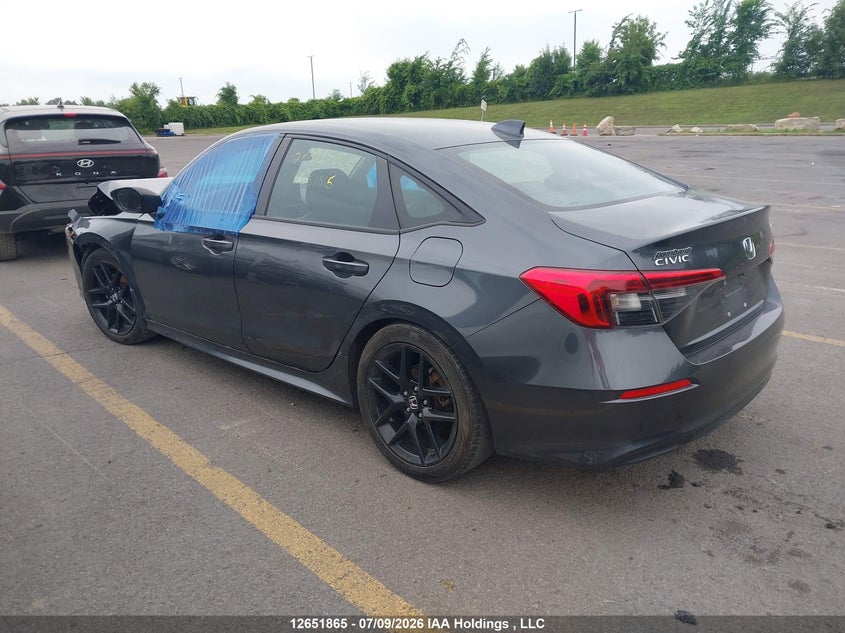 Vin: 2hgfe2f5xnh115803, lot: 3053600, honda civic 20223