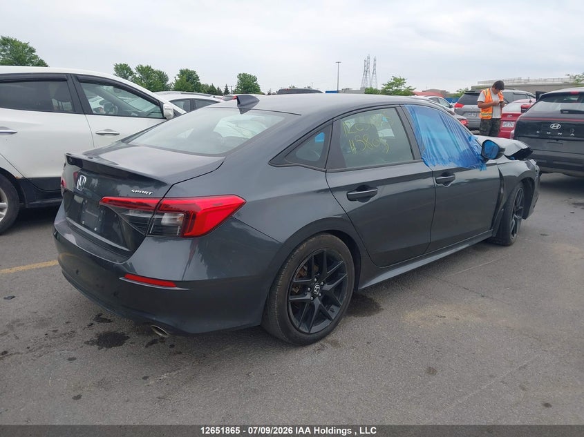 Vin: 2hgfe2f5xnh115803, lot: 3053600, honda civic 20224