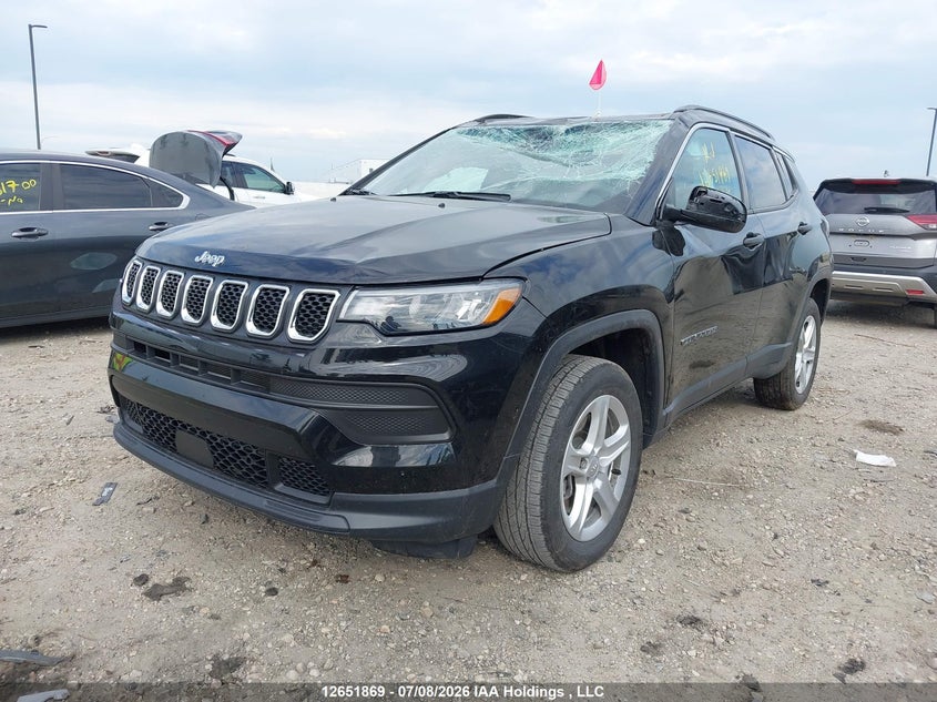 2024 Jeep Compass Sport, Переворот, IAAI, VIN 3C4NJDAN7RT598026 — фото 2