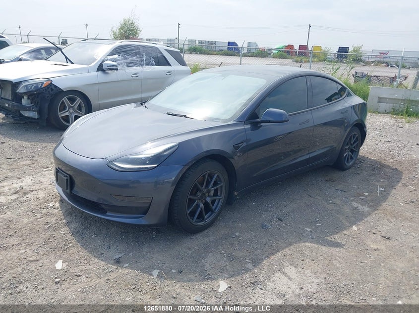 2021 Tesla Model 3, Удар ззаду, IAAI, VIN 5YJ3E1EA7MF085917 — фото 2
