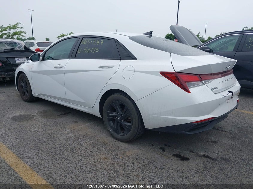 Vin: kmhlm4ag0mu186136, lot: 3053622, hyundai elantra 20213