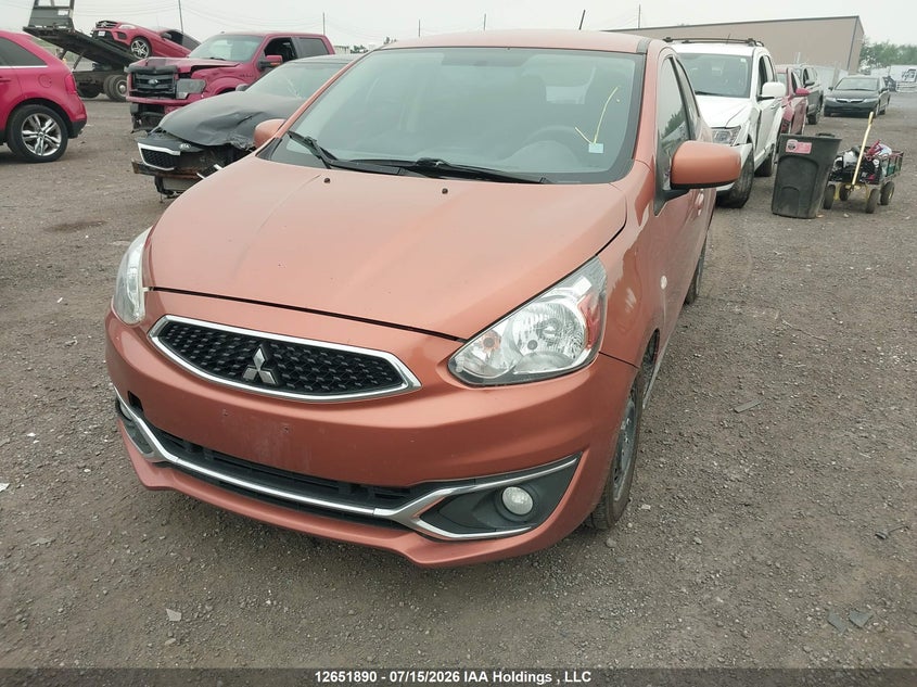 Vin: ml32a3hjxlh002674, lot: 3053625, mitsubishi mirage es/se 20202