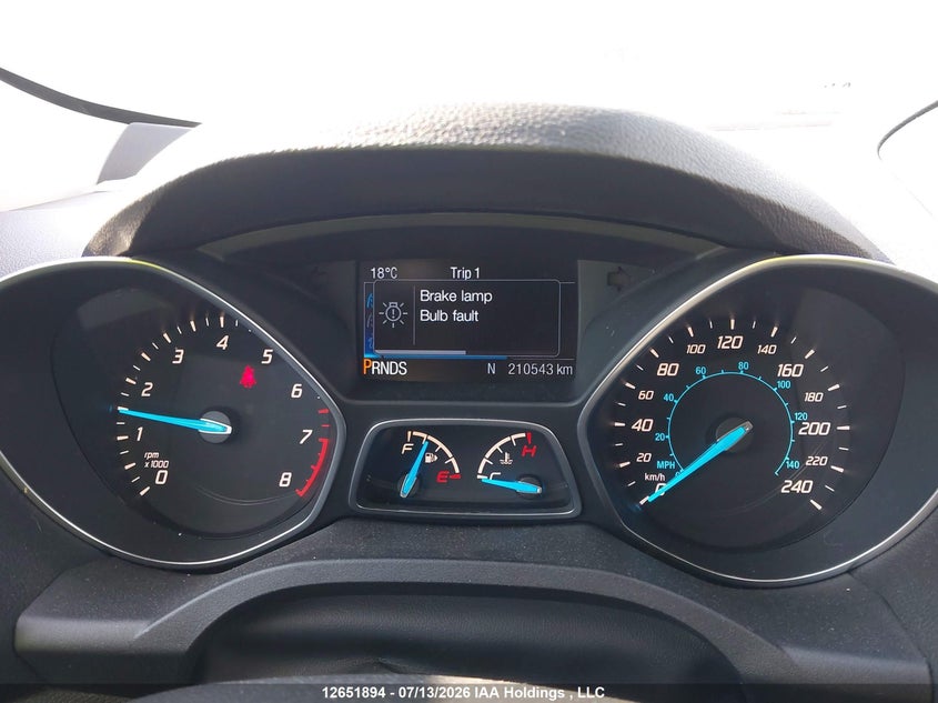 2015 FORD ESCAPE SPORT UTILITY VEHICLE 2.0L I-4 DI, DOHC, VVT, TURBO, 231HP