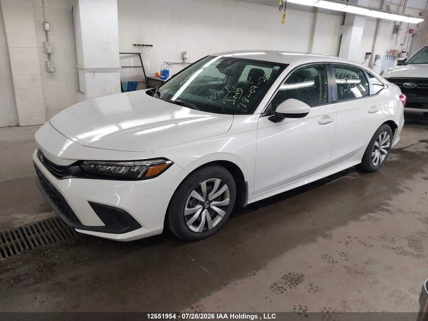 Vin: 2hgfe2f28nh130502, lot: 3053697, honda civic lx 20222