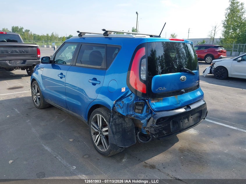 Vin: kndjx3a59f7157263, lot: 3053730, kia soul 20153