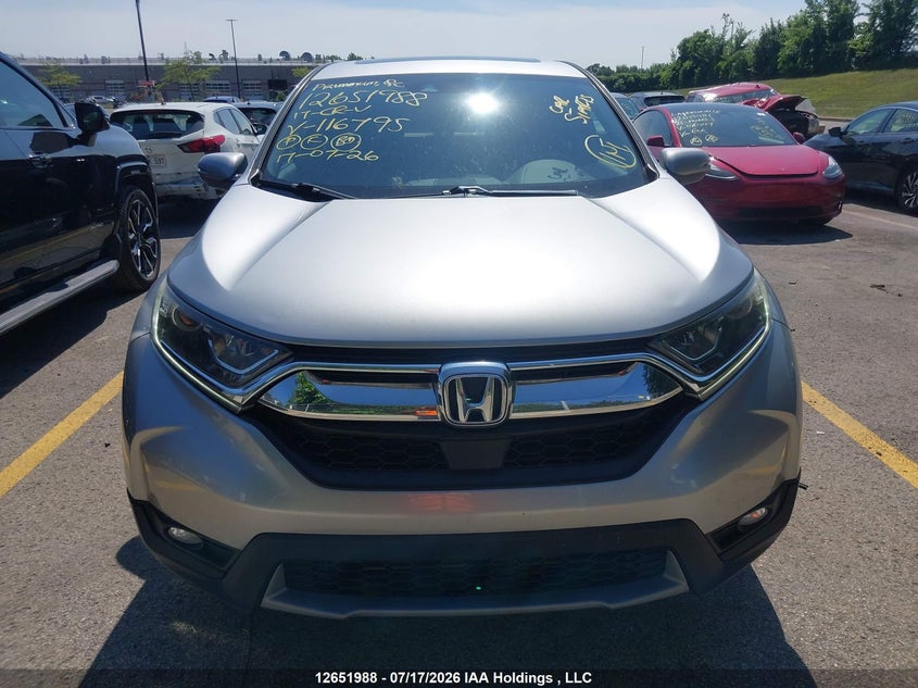 2017 Honda Cr-V Ex VIN: 2HKRW2H57HH116795 Lot: 12651988