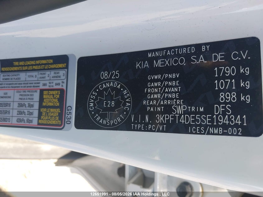 2025 KIA K4 SEDAN 2.0L I-4 DOHC, VVT, 147HP