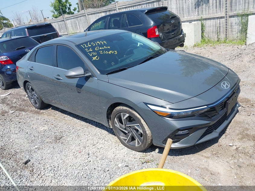 Vin: kmhln4dj3tu210643, lot: 3053746, hyundai elantra luxury hybrid/luxury with two-tone interior hybrid 2026 img_1