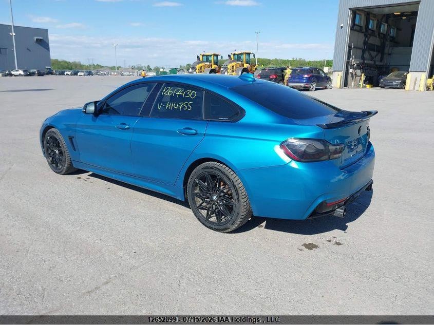 Vin: wba4j7c5xjbh14755, lot: 3053851, bmw 440i gran coupe xdrive 20183