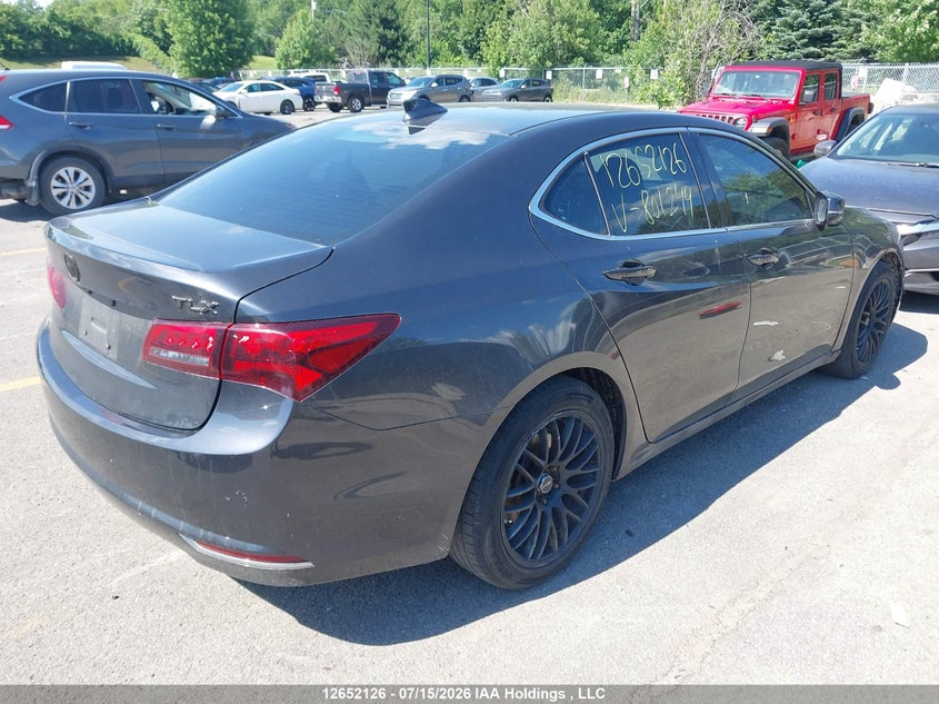 Vin: 19uub3f52ga801244, lot: 3053878, acura tlx tech 20164