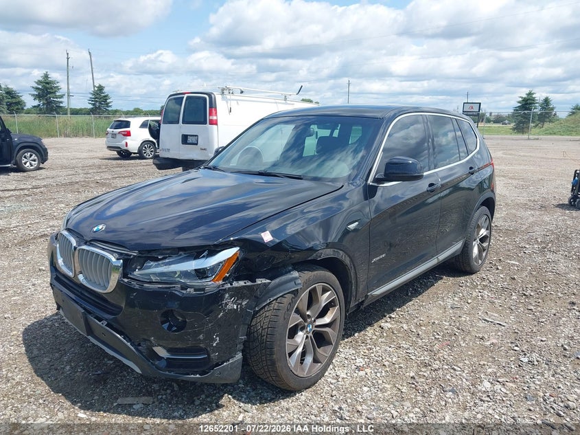 Vin: 5uxwx9c52h0t02918, lot: 3053955, bmw x3 xdrive28i 20172