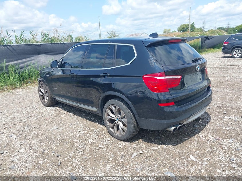 Vin: 5uxwx9c52h0t02918, lot: 3053955, bmw x3 xdrive28i 20173