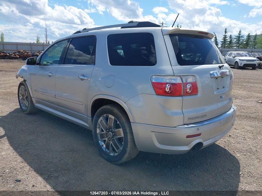 Vin: 1gkkvted0cj203383, lot: 3054037, gmc acadia denali 20123
