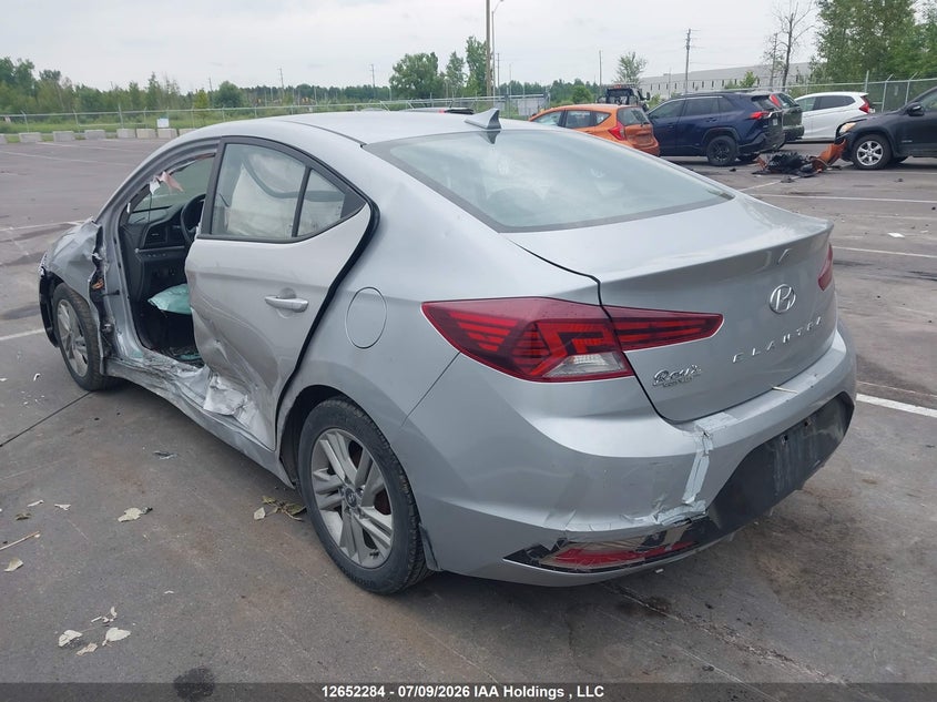 Vin: kmhd84lf7lu989666, lot: 3054053, hyundai elantra sel/value/limited 20203