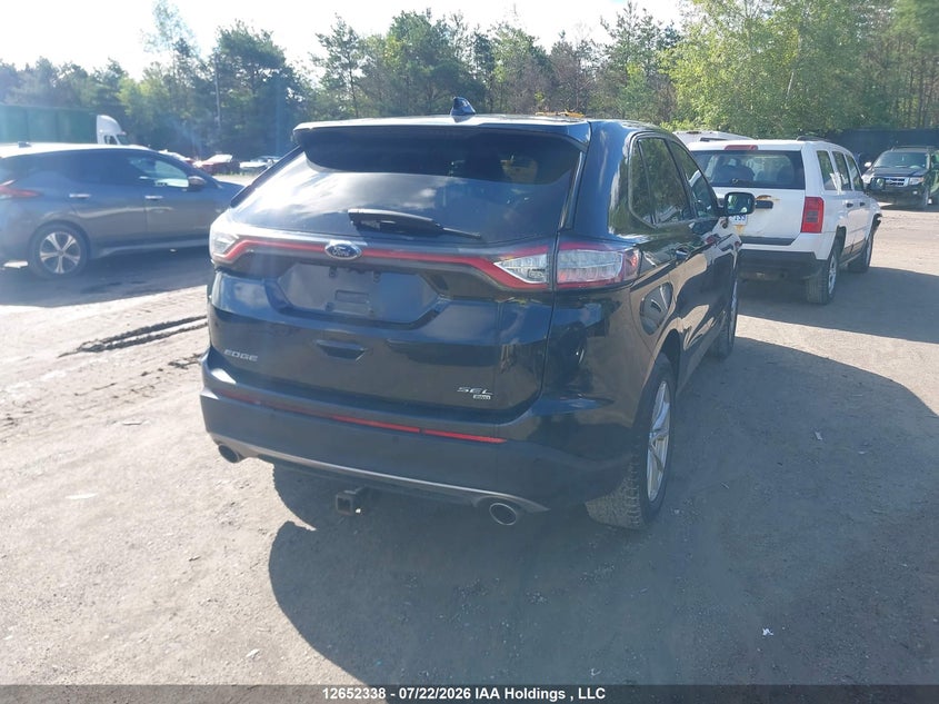 Vin: 2fmtk4j85fbb57013, lot: 3054110, ford edge sel 20154