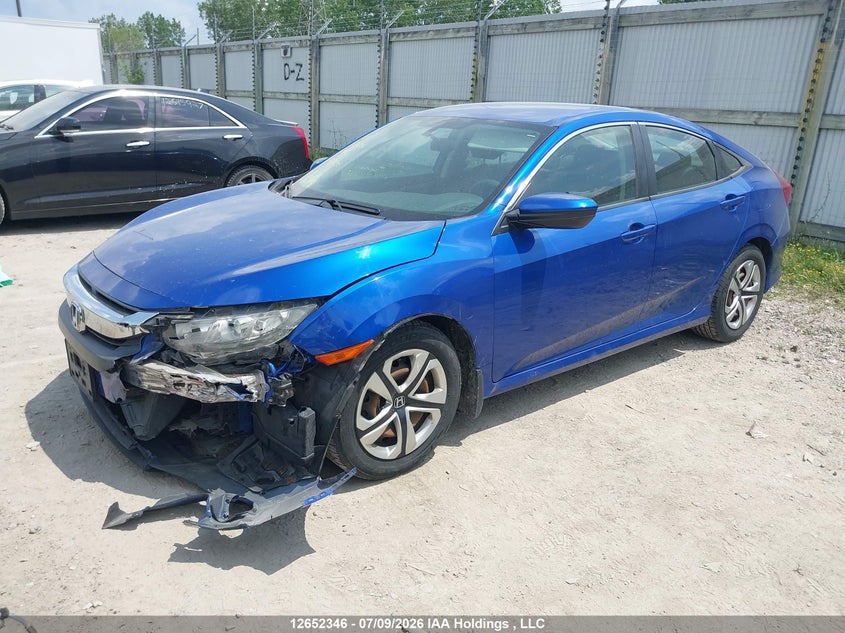 Vin: 2hgfc2f53jh003635, lot: 3054118, honda civic lx 20182