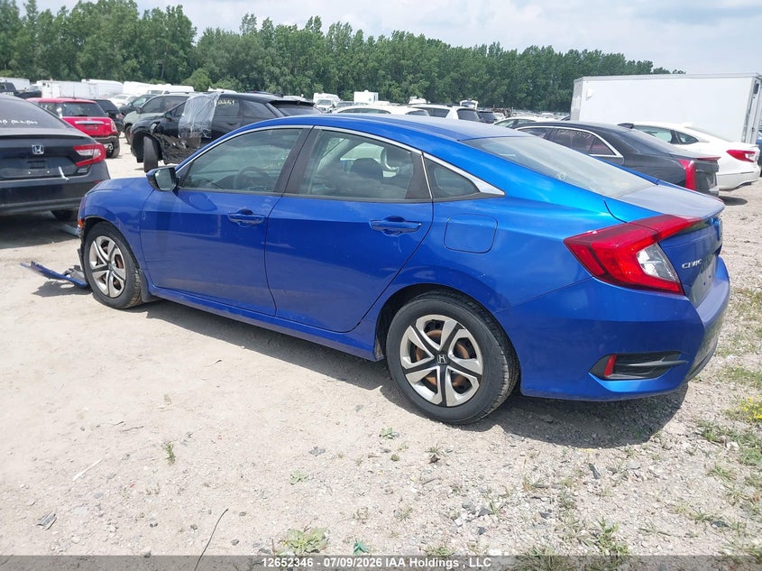 Vin: 2hgfc2f53jh003635, lot: 3054118, honda civic lx 20183