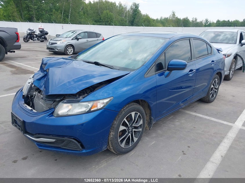 2015 Honda Civic, Front, IAAI, VIN 2HGFB2F54FH031373 — photo 2