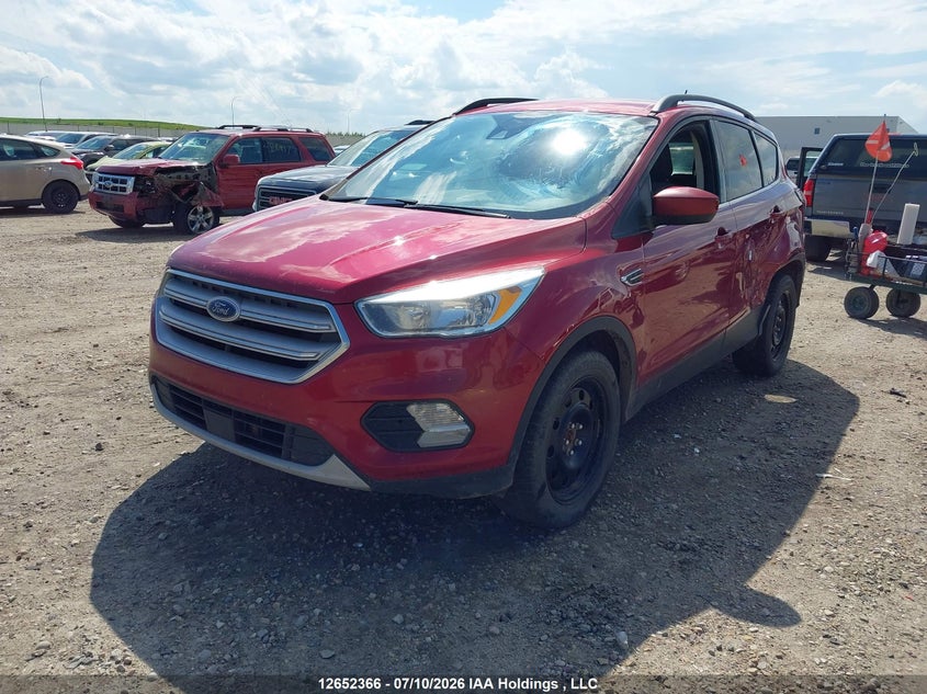 2018 Ford Escape, Левый бок, IAAI, VIN 1FMCU9GD5JUA01004 — фото 2