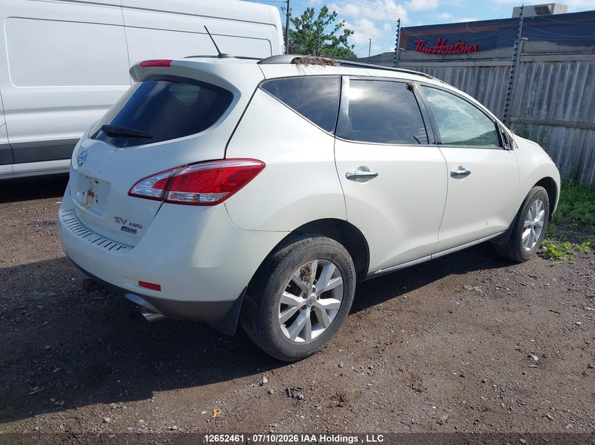 Vin: jn8az1mw7bw154868, lot: 3054233, nissan murano sv 20114
