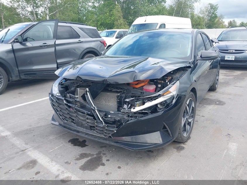 Vin: kmhln4aj6pu060070, lot: 3054260, hyundai elantra hybrid luxury 20232