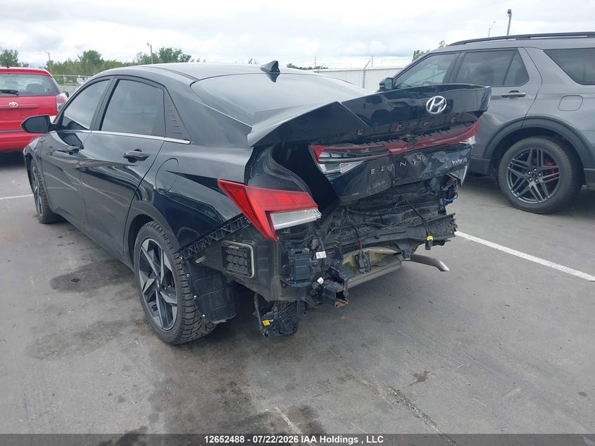 Vin: kmhln4aj6pu060070, lot: 3054260, hyundai elantra hybrid luxury 20233