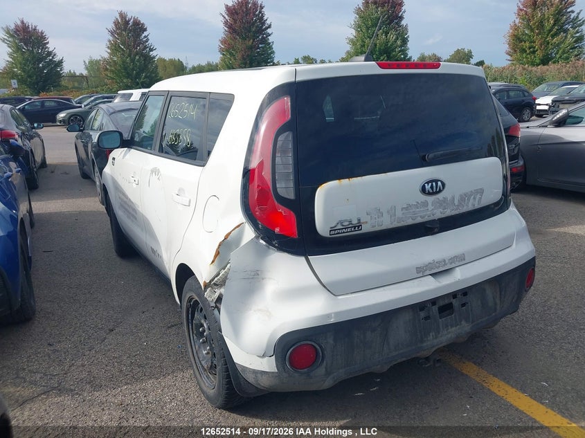Vin: kndjn2a27k7683858, lot: 3054286, kia soul lx 20193