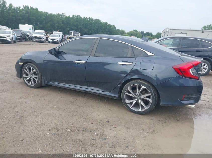 Vin: 2hgfc1f95kh104156, lot: 3054298, honda civic touring 20193