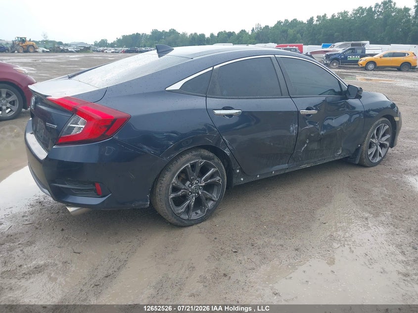 Vin: 2hgfc1f95kh104156, lot: 3054298, honda civic touring 20194