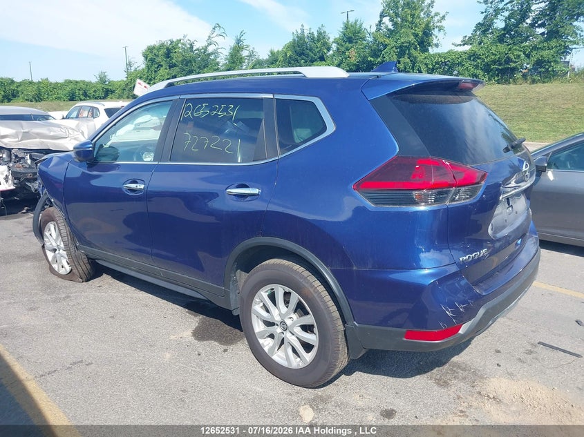 Vin: 5n1at2mv8kc727221, lot: 3054303, nissan rogue s/sl/sv 20193