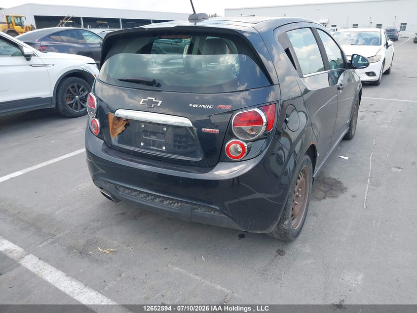 Vin: 1g1jh6sb8f4122503, lot: 3054367, chevrolet sonic rs 20154
