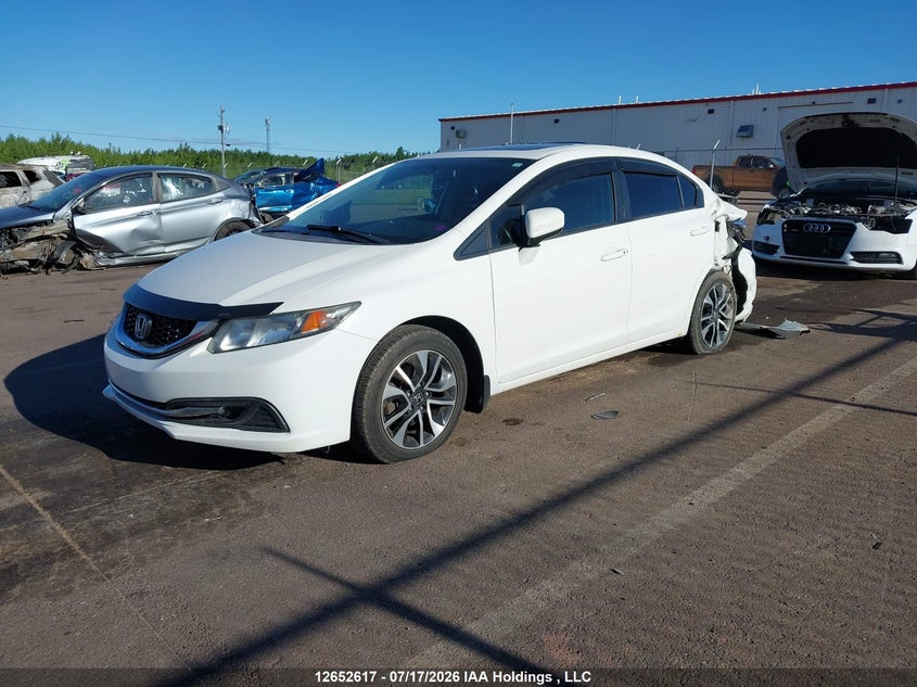 2015 Honda Civic, Удар сзади, IAAI, VIN 2HGFB2F59FH037234 — фото 2