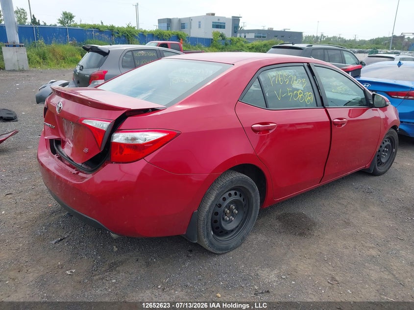 Vin: 2t1burhe4gc508781, lot: 3054399, toyota corolla s 20164