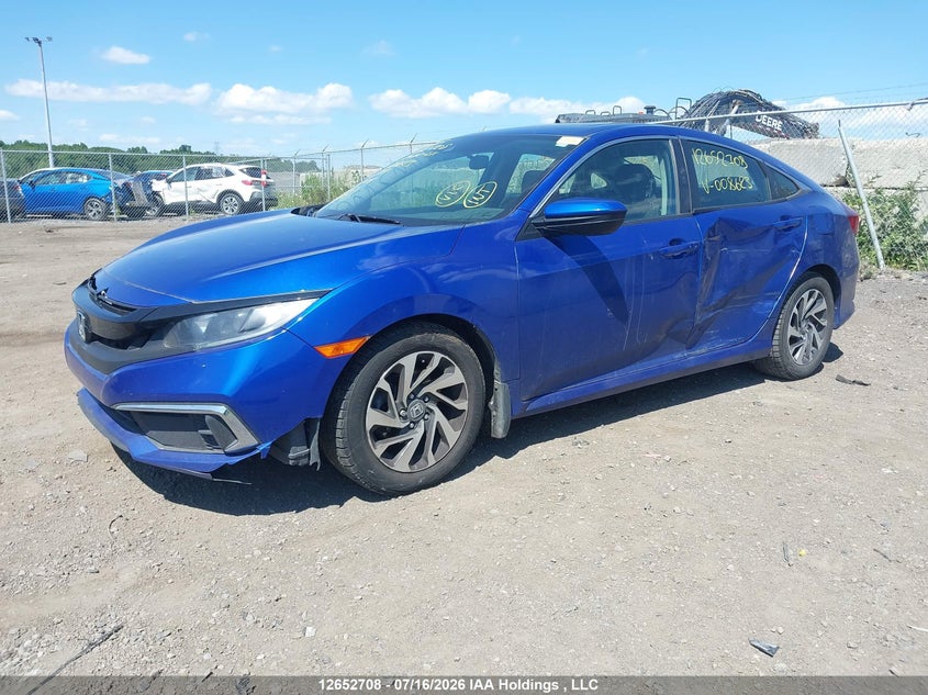 Vin: 2hgfc2f74lh008623, lot: 3054496, honda civic ex 20202