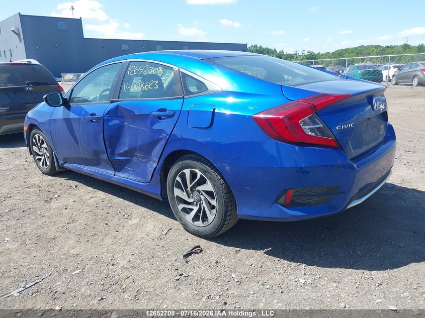 Vin: 2hgfc2f74lh008623, lot: 3054496, honda civic ex 20203