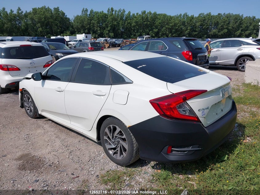 Vin: 2hgfc2f76gh003509, lot: 3054504, honda civic ex 4dr 20163