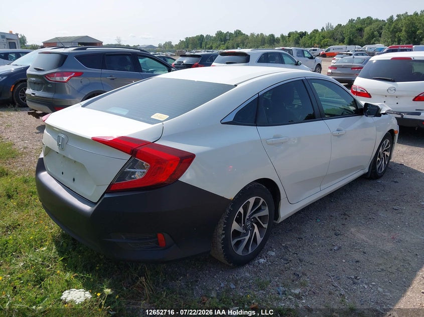 Vin: 2hgfc2f76gh003509, lot: 3054504, honda civic ex 4dr 20164