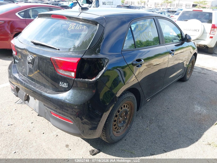 Vin: 3kpa25ab8je155318, lot: 3054537, kia rio lx/lx+ 20184