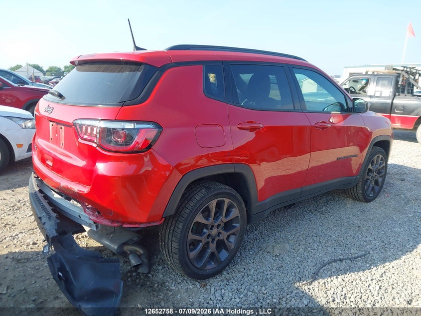 Vin: 3c4njdbb6mt568318, lot: 3054547, jeep compass 20214