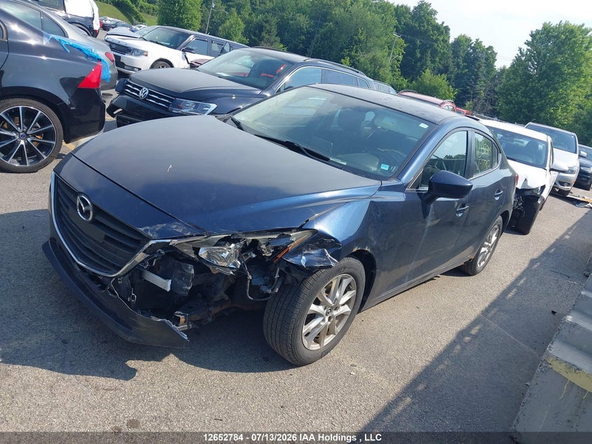 Vin: jm1bm1v77e1177817, lot: 3054573, mazda mazda3 gs-sky 20142
