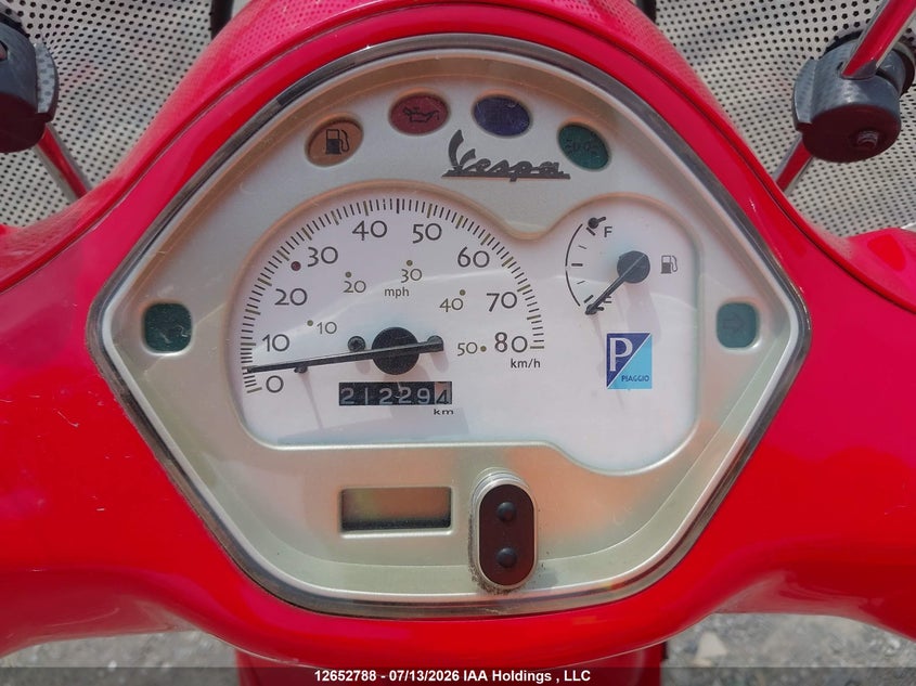 2007 Vespa Lx 50 VIN: ZAPC386B475006200 Lot: 12652788