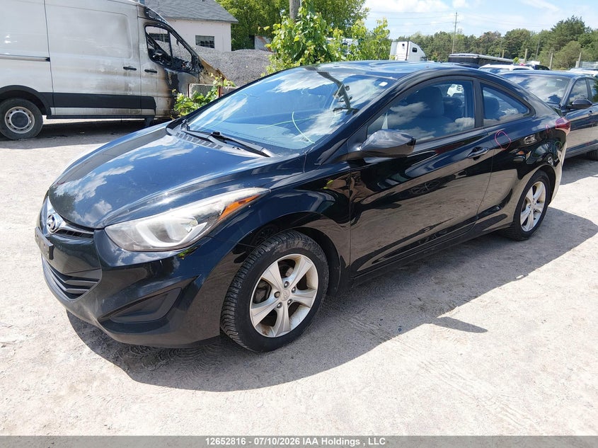 2014 Hyundai Elantra Coupe Gs/Se, Крыша, IAAI, VIN KMHDH6AH1EU027124 — фото 2