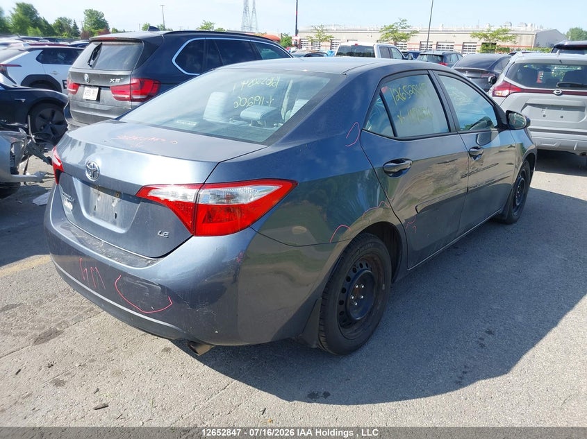 Vin: 2t1burhe1ec119206, lot: 3054638, toyota corolla le 20144